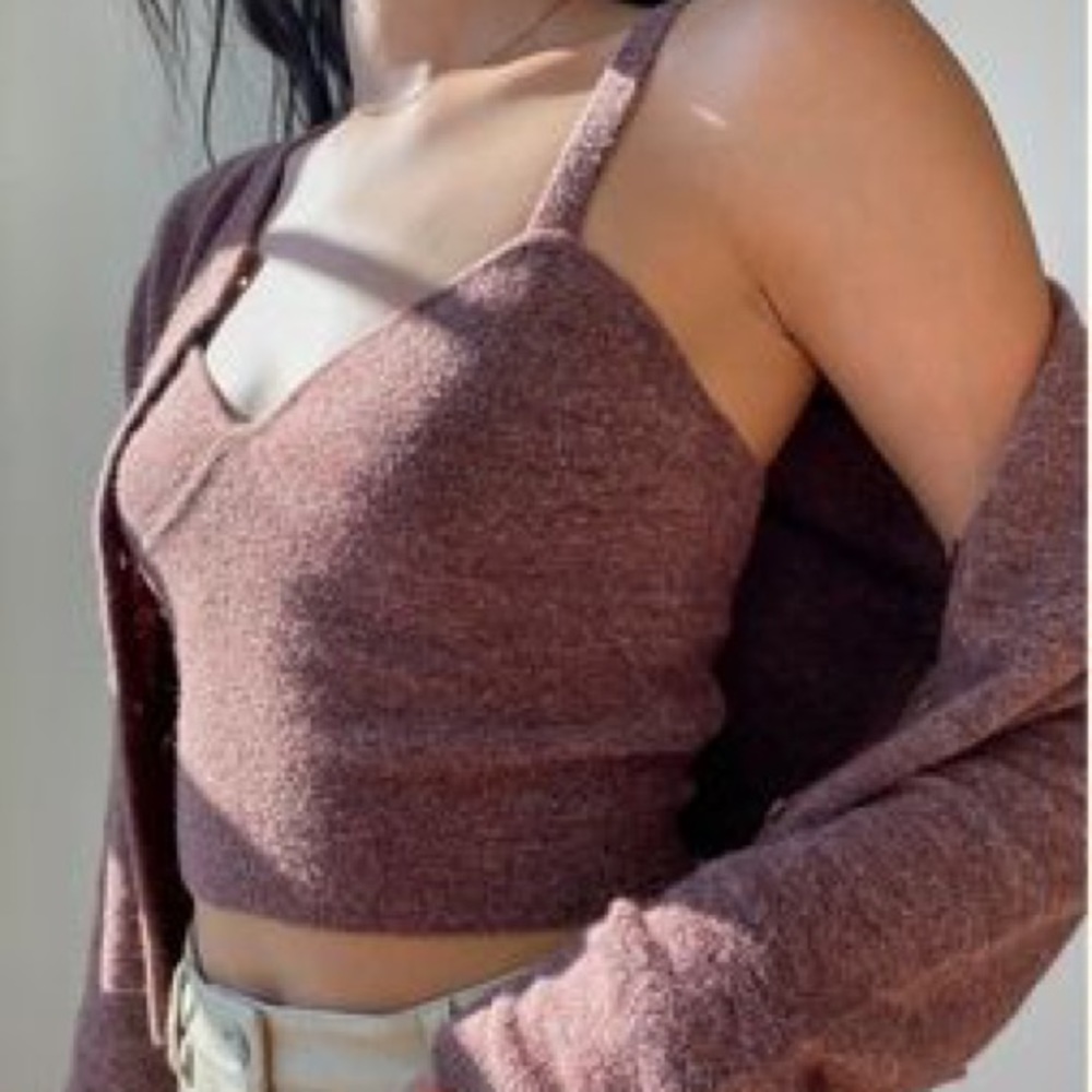 Aritzia Wilfred Sicily Top size Medium Heather Ashy Rose Pink